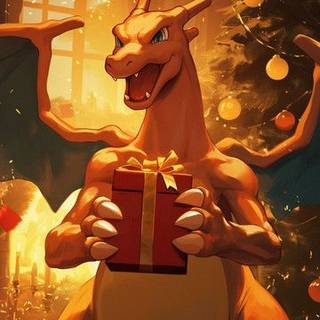 Charizard Christmas wallpaper
