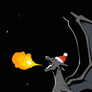 Charizard Christmas wallpaper