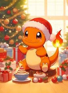 Charizard Christmas wallpaper