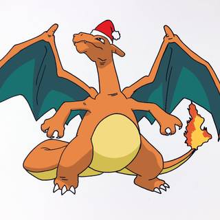 Charizard Christmas wallpaper