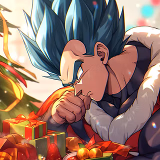 Vegeta Christmas wallpaper