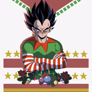 Vegeta Christmas wallpaper