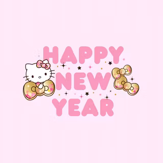 Kawaii Happy New Year wallpaper