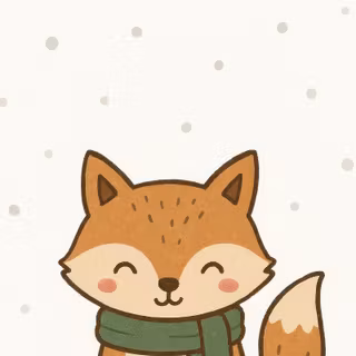 Cute winter anime puppy wallpaper