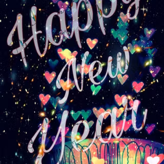 Kawaii Happy New Year wallpaper