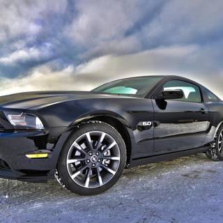 Ford Mustang winter wallpaper