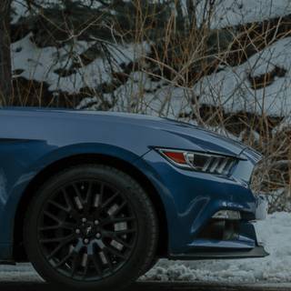 Ford Mustang winter wallpaper