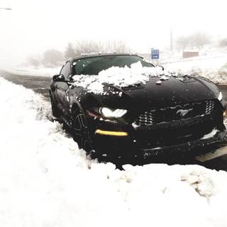 Ford Mustang winter wallpaper