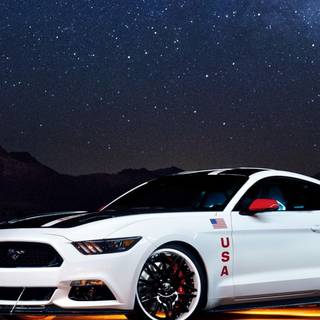Ford Mustang winter wallpaper