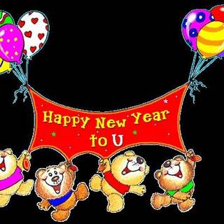 Happy New Year 2026 kawaii wallpaper