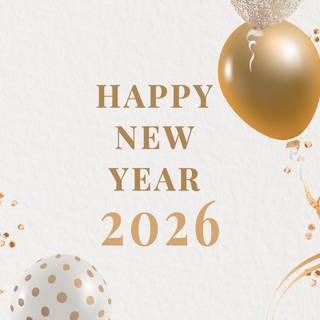 Happy New Year 2026 kawaii wallpaper