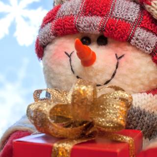 Happy New Year snowman wallpaper