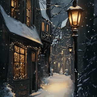 Dark winter Christmas wallpaper