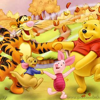 Disney autumn aesthetic laptop wallpaper