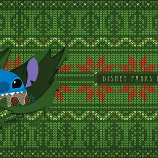 Stitch Christmas PC wallpaper