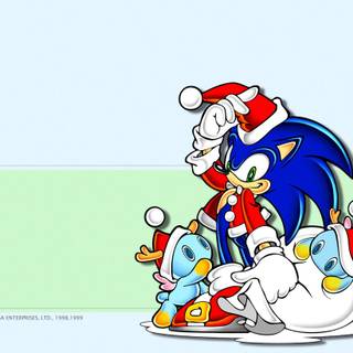 Sonic Merry Christmas wallpaper