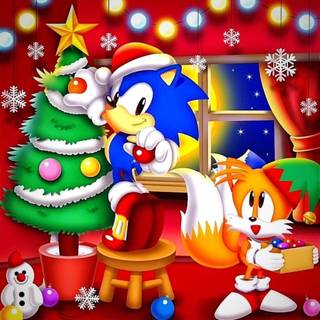 Sonic Merry Christmas wallpaper