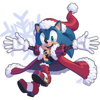 Sonic Merry Christmas wallpaper