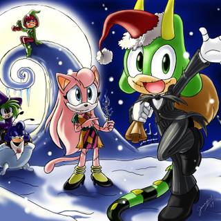 Sonic Merry Christmas wallpaper