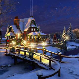 Winter holidays desktop wallpaper