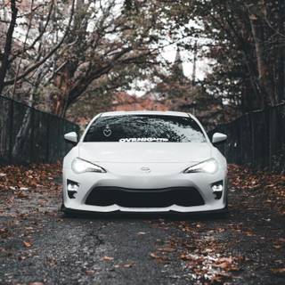Sports car autumn wallpaper