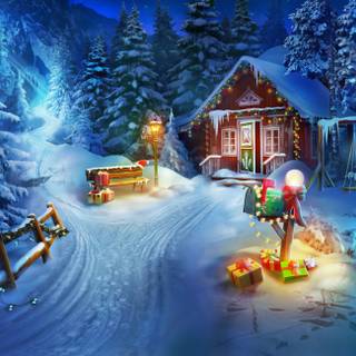 Winter holidays desktop wallpaper