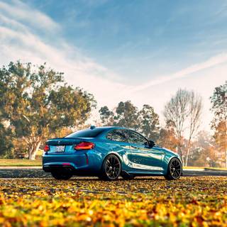 Sports car autumn wallpaper