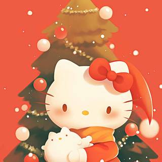 Sanrio Christmas phone wallpaper