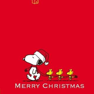 Snoopy Christmas iPad wallpaper