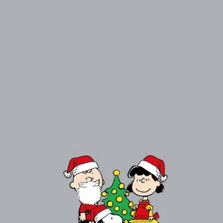 Snoopy Christmas iPad wallpaper