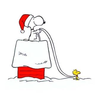 Snoopy Christmas iPad wallpaper