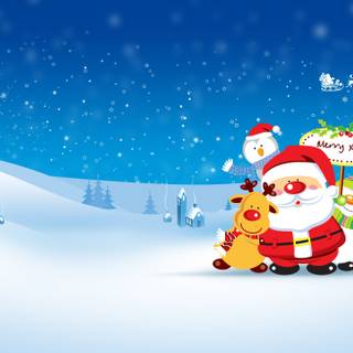 Winter Christmas season wallpaper