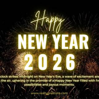 Happy New Year 2026 desktop wallpaper