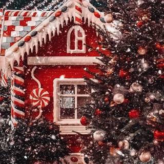 Red Christmas iPhone wallpaper