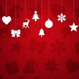 Red Christmas iPhone wallpaper