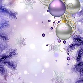 Purple Christmas iPhone wallpaper
