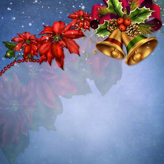 Red blue Christmas wallpaper