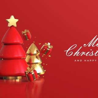 Red Christmas 4k wallpaper