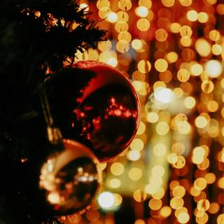 Red Christmas iPhone wallpaper