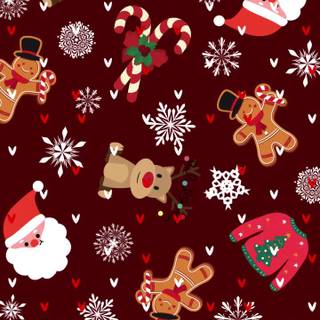 Red Christmas iPhone wallpaper