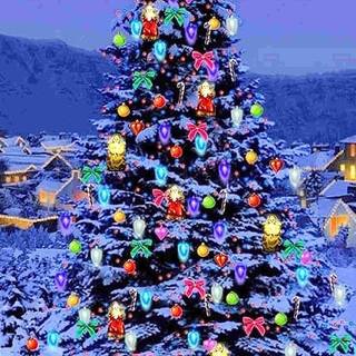 Purple Christmas iPhone wallpaper