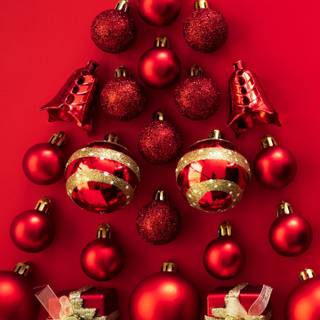 Red Christmas iPhone wallpaper