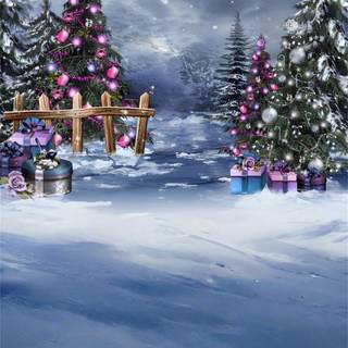 Purple Christmas iPhone wallpaper