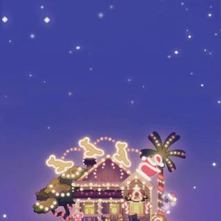 Purple Christmas iPhone wallpaper