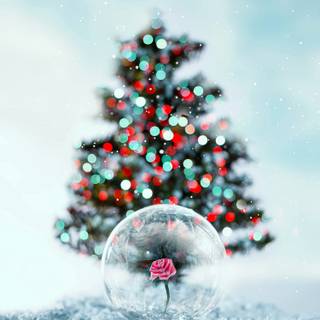 Red Christmas iPhone wallpaper