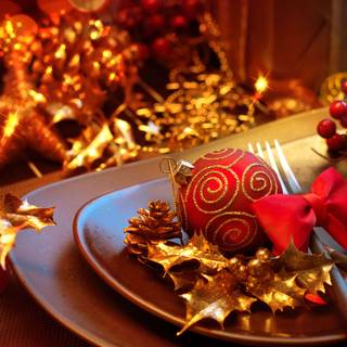 Red Christmas 4k wallpaper