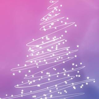 Purple Christmas iPhone wallpaper