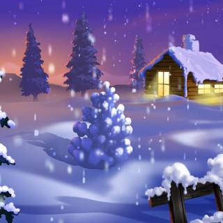 Purple aesthetic Christmas wallpaper