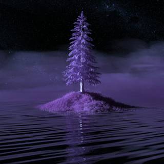 Purple Christmas iPhone wallpaper