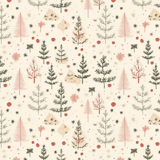 Preppy Christmas trees wallpaper